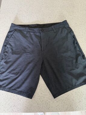 Vuori Men's Black Flat Front Performance Shorts
